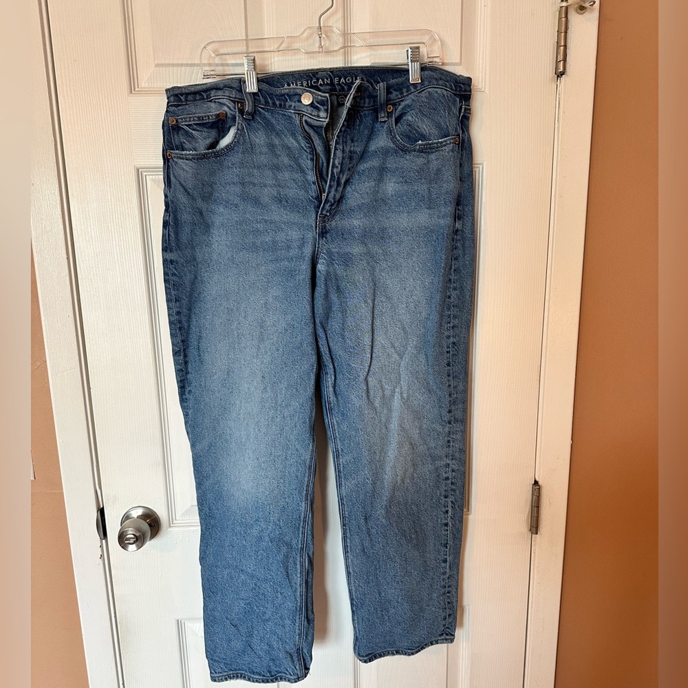 Super High Rise Ankle Straight American Eagle Jeans
